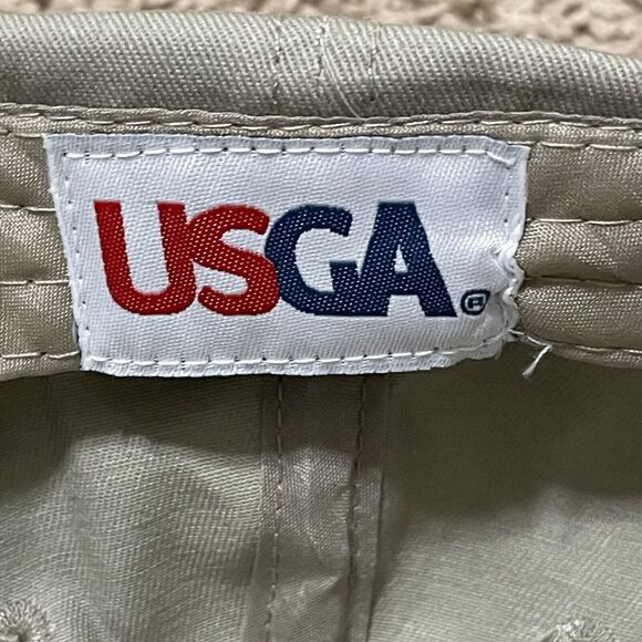 US Open Golf Hat Khaki Merion 2013 USGA Member Blockhead Strapback Embroidered - Picture 6 of 6